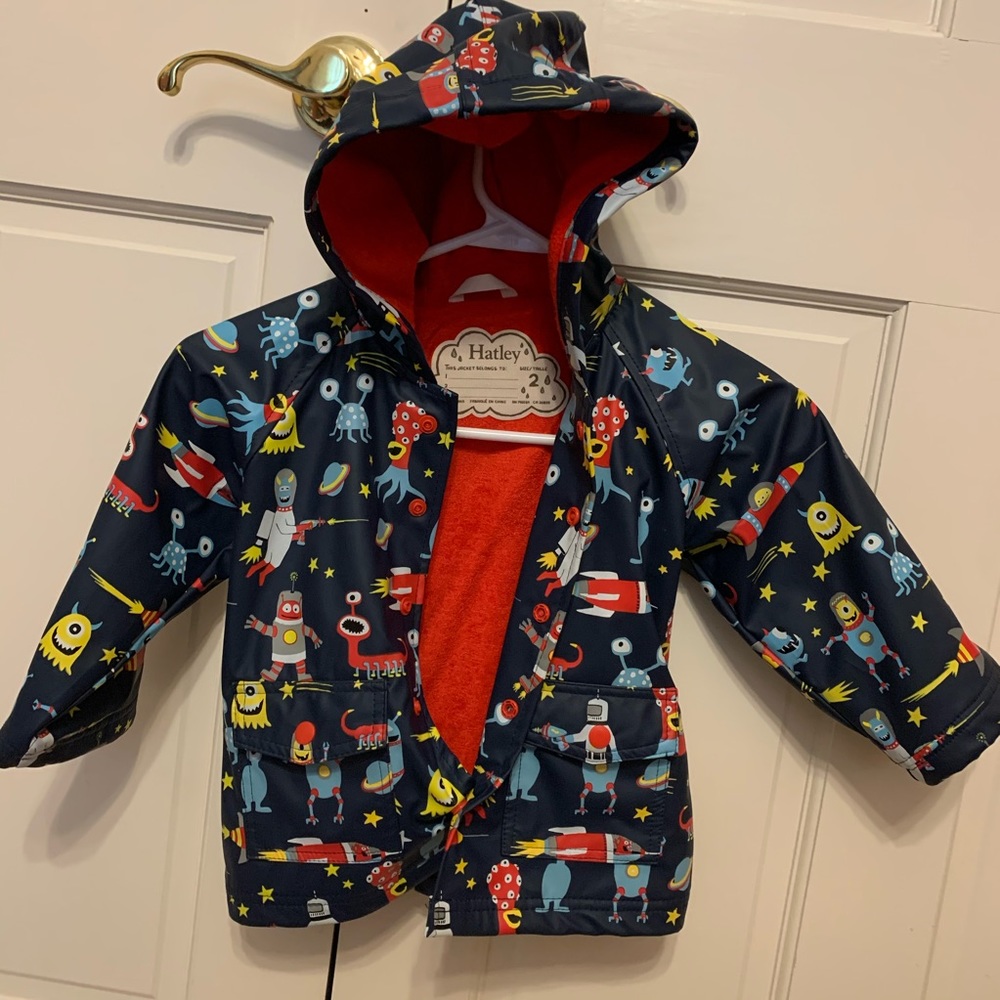 Hatley Hood Rain Jacket, Size 2